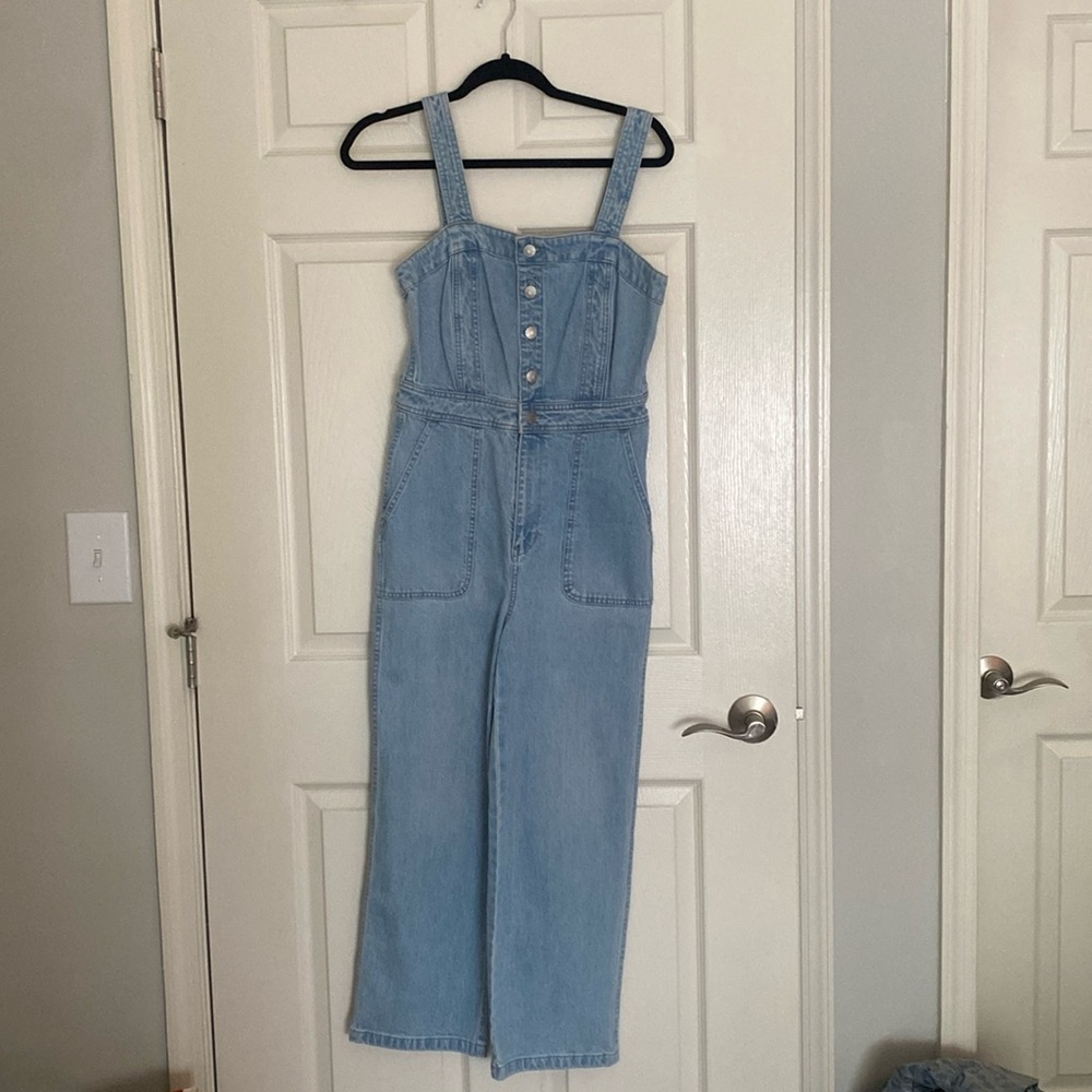 MADEWELL - Sleeveless Chambray Jumpsuit